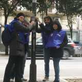 Lo "zoccolo duro" del team: i 40enni Fabrizio Milone, Giuseppe Verticino, Anna Rinaldi e Sarah Regina
